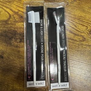 Wet n Wild Brow & Lash Comb and Bent Liner Brush Set